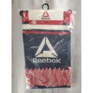 Reebok Navy & Red Striped Scarf w/ Fringe 0057